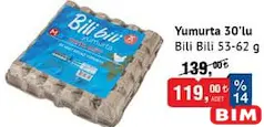 BİLİ BİLİ YUMURTA 53-62 G 30'LU
